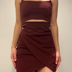 Lulu's Rich Burgundy XS Dress
